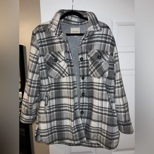 Thread and supply plaid shacket